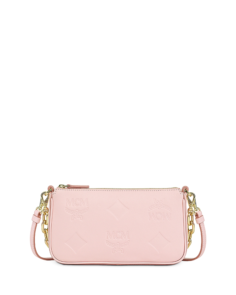 Mcm Aren Maxi Monogram Leather Crossbody Bag