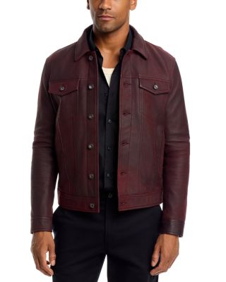 Andrew Leather Trucker Jacket