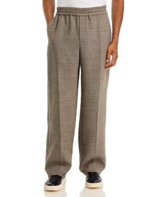 Regular Fit Sharkskin Melange Trousers