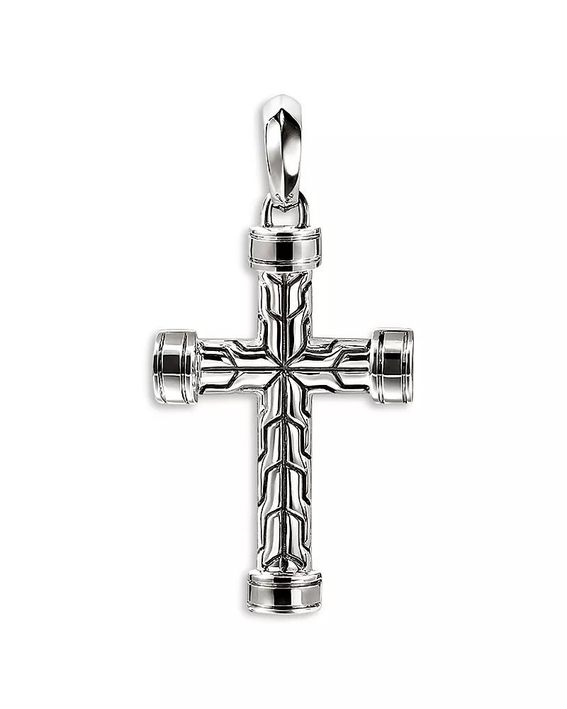 John Hardy Sterling Silver Jh Essential Cross Pendant