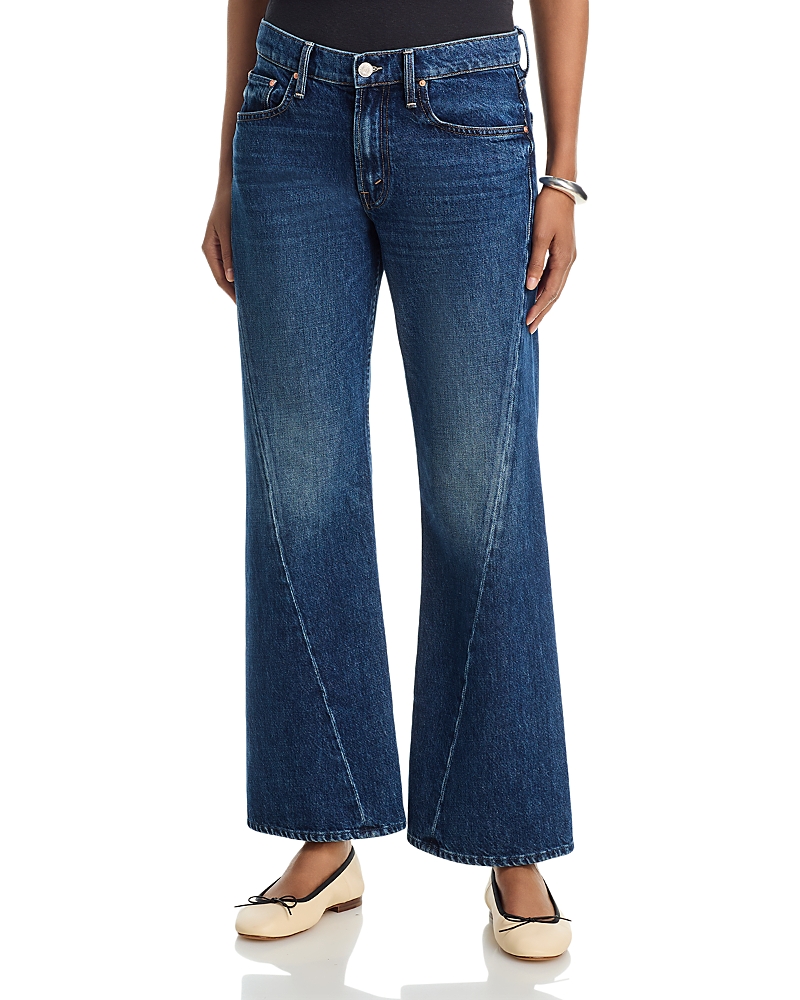 Mother The Bookie Twist Sneak Mid Rise Jeans in Did You Bring Me Anything