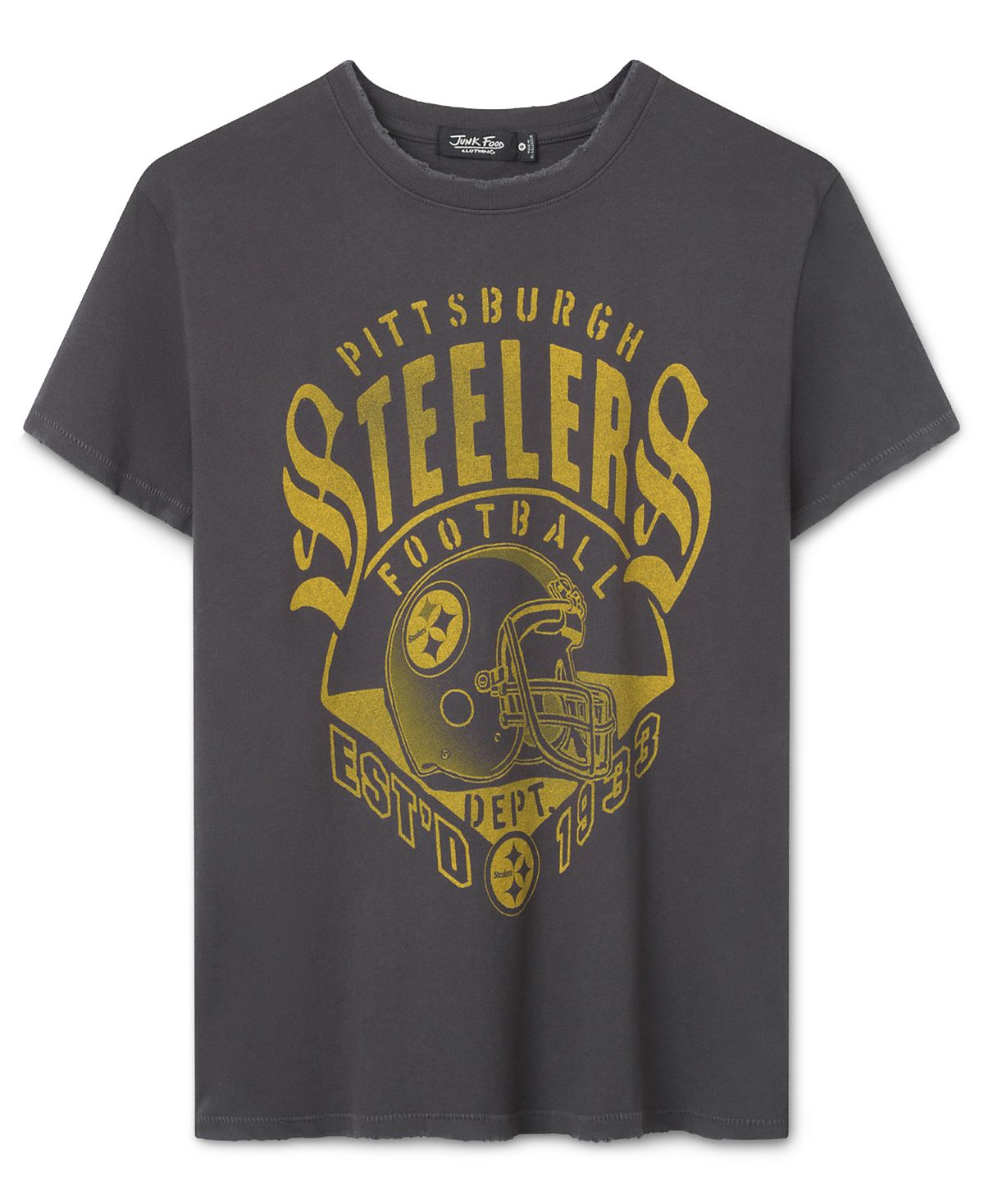 Junk Food Clothing Women's Pittsburgh Steelers Gridiron Vintage Tee