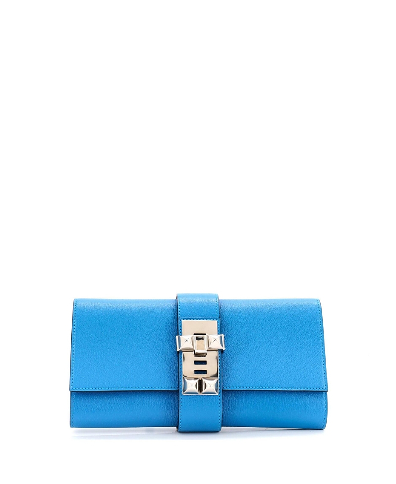 Pre-Owned HERMES 23 Medor Clutch Chevre Mysore