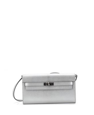 Kelly To Go Wallet Metallic Chevre Chamkilight