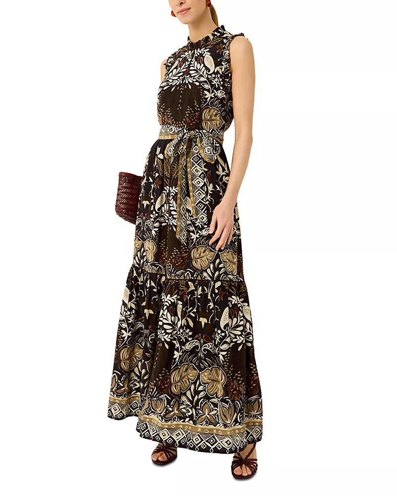 Marie Oliver Alice Belted Tiered Dress