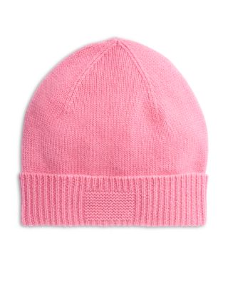 Rib Cuff Cashmere Beanie