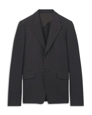 Skull Jacquard Single Breasted Jacket