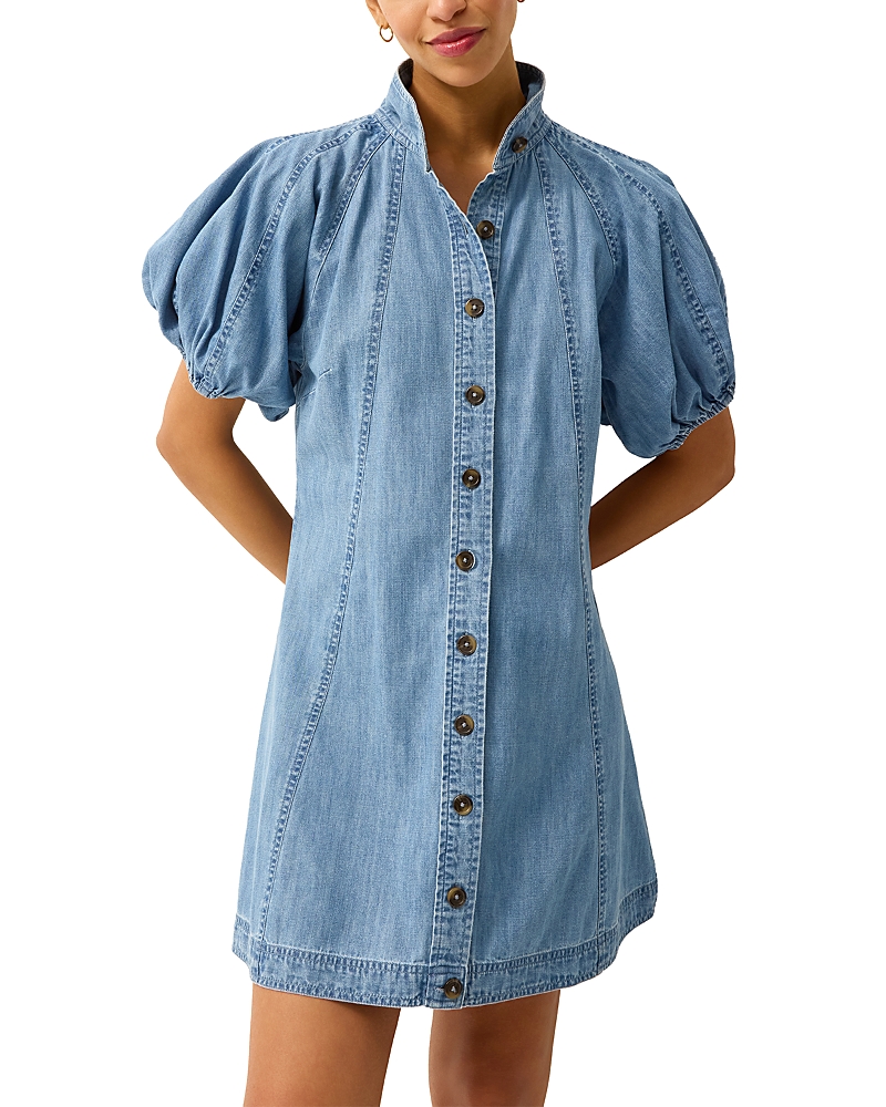 Marie Oliver Esther Puffed Sleeve Dress