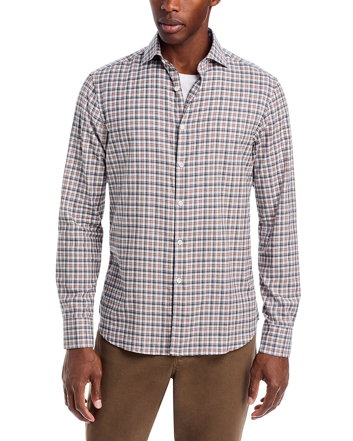 Canali Check Sport Shirt