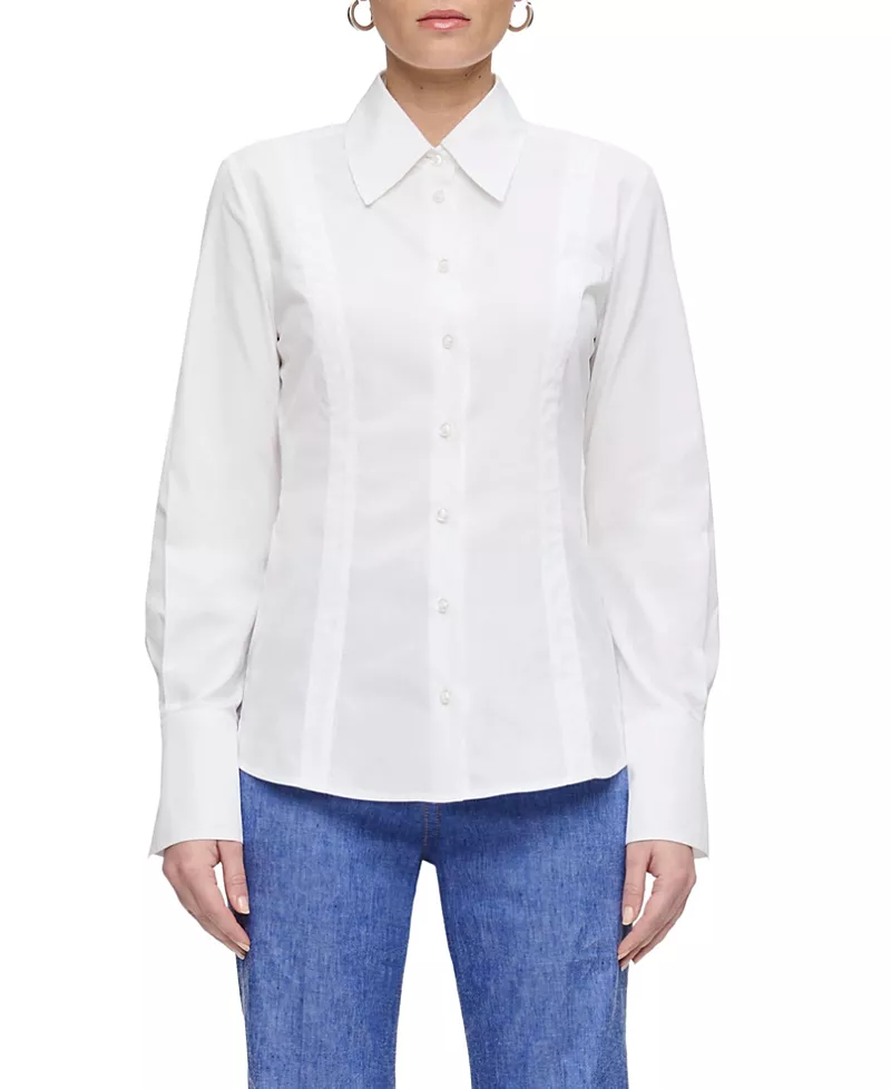 Callas Milano Ripley Fitted Button Front Shirt
