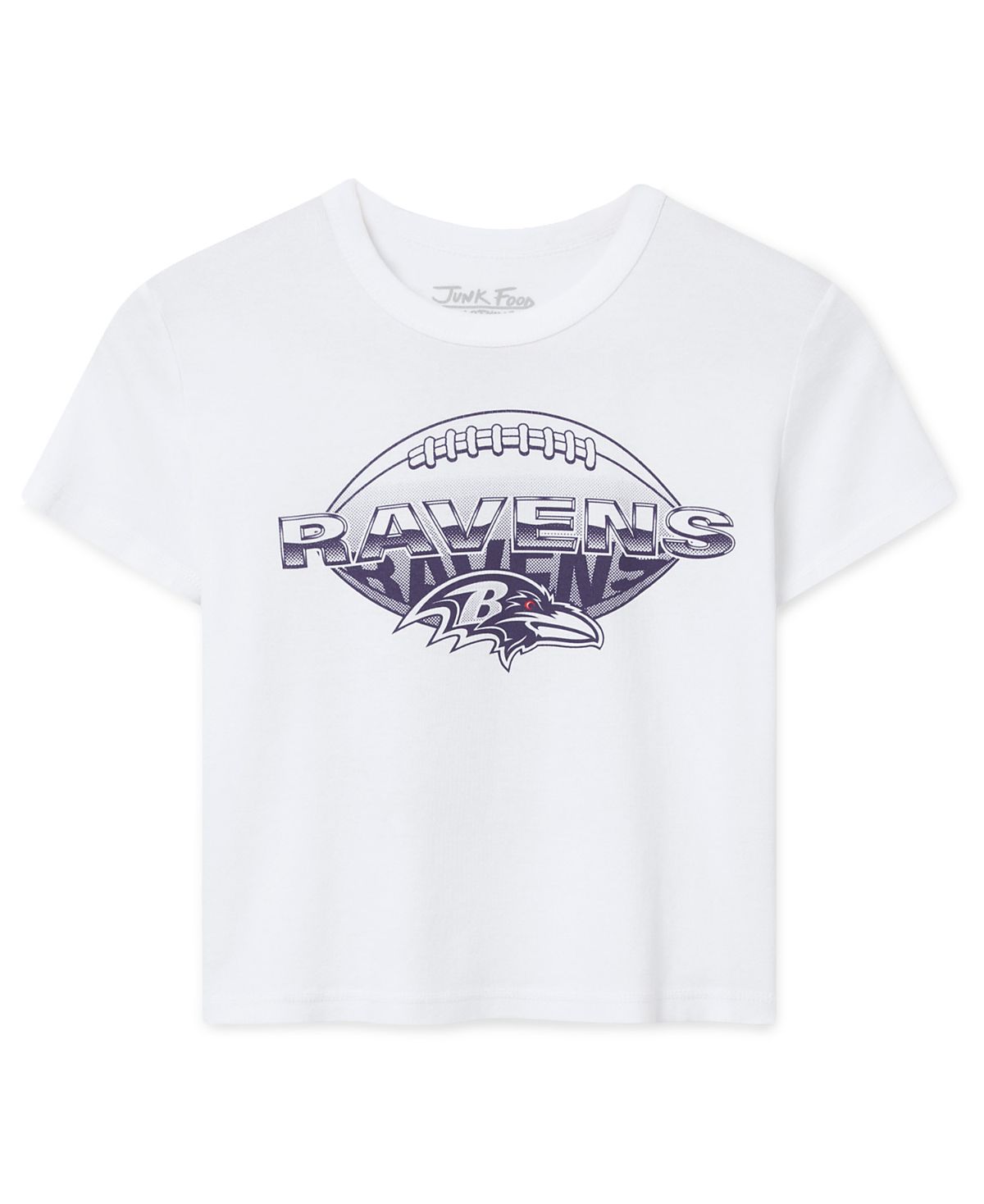 Junk Food Clothing Women's Baltimore Ravens Repeat Baby Tee