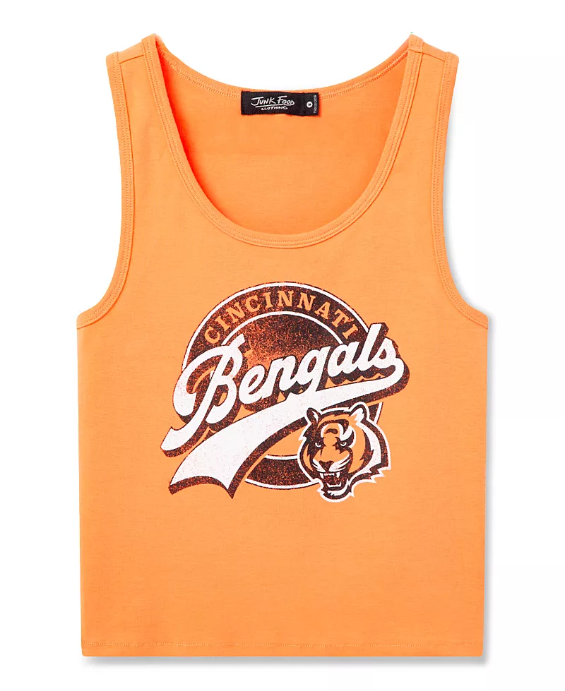 Junk Food Clothing Women's Cincinnati Bengals Cropped Tank