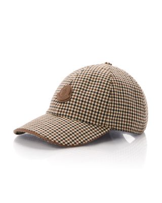 Wool Logo Patch Check Baseball Cap