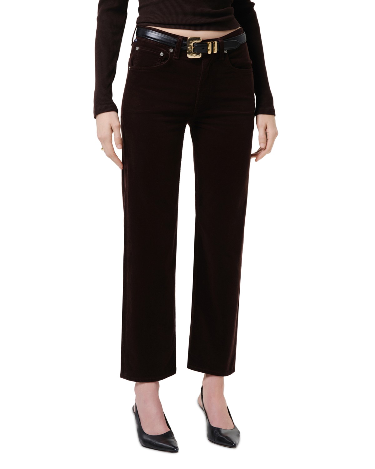 Palma High Rise Straight Jeans in Barrister
