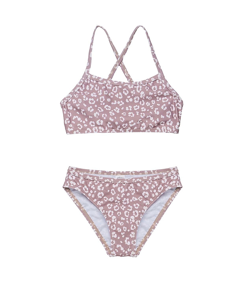 Gottex Kids Girls' Leopard Love Criss Cross Strap Swim Set - Little Kid, Big Kid
