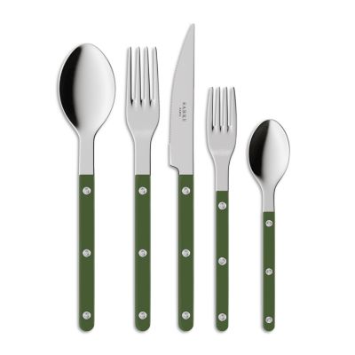 Bistrot 5 Piece Flatware Set - Green