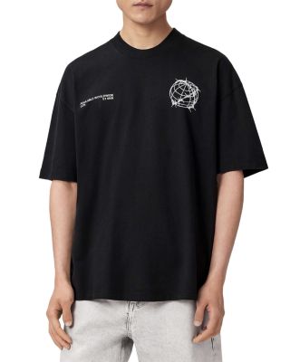 Allsaints Caller Rock And Roll Logo Graphic T-Shirt