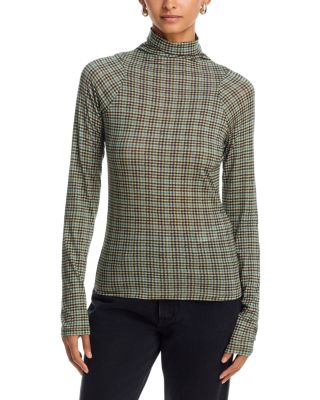 Shaw Paneled Long Sleeve Turtleneck Top