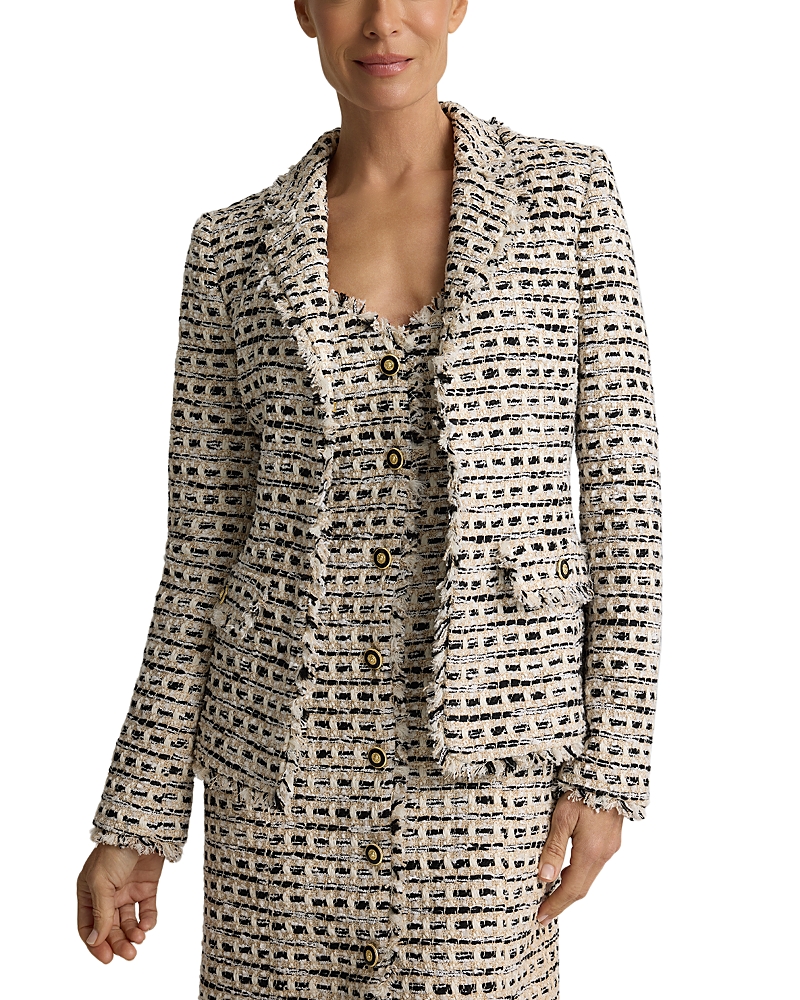 St. John Artisanal Basket Tweed Jacket
