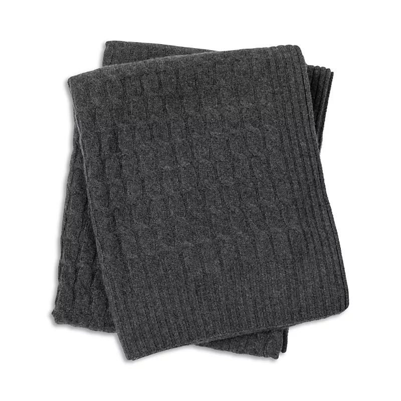 Sofia Cashmere Cable Knit Throw