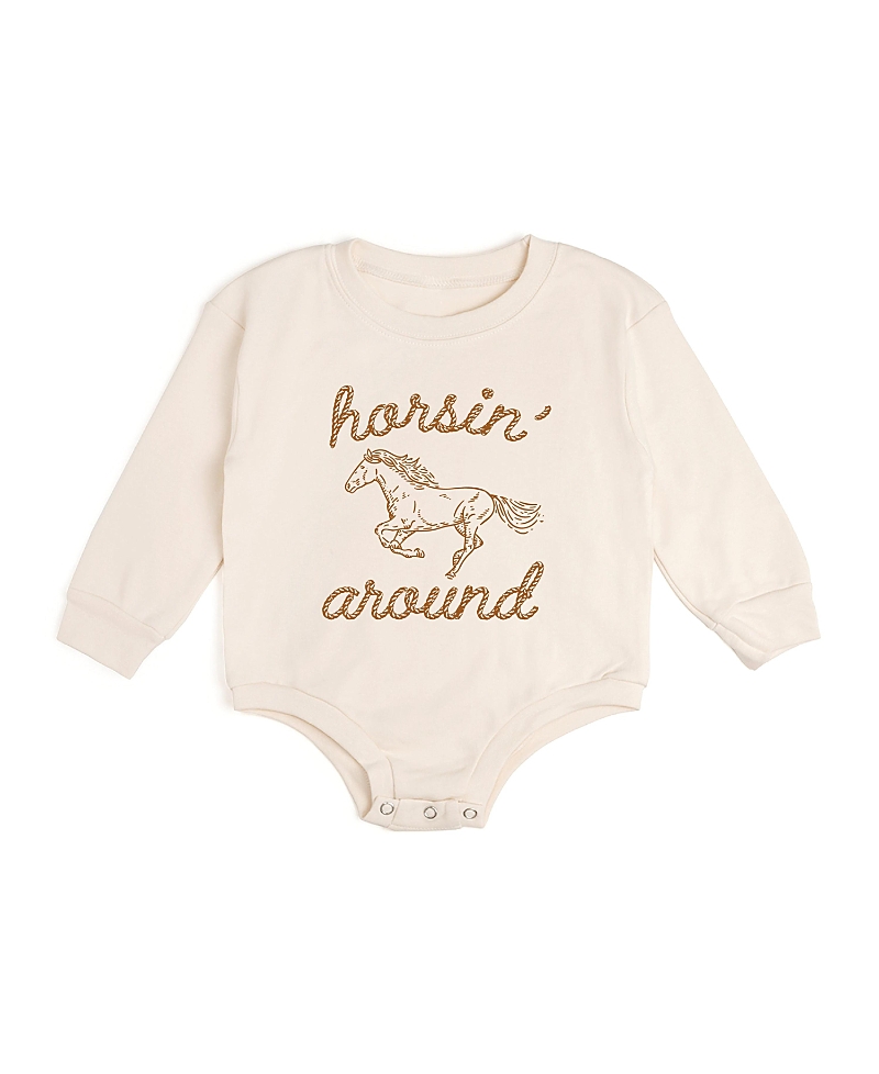 Sweet Wink Boys' Horsin' Around Western Long Sleeve Romper - Baby