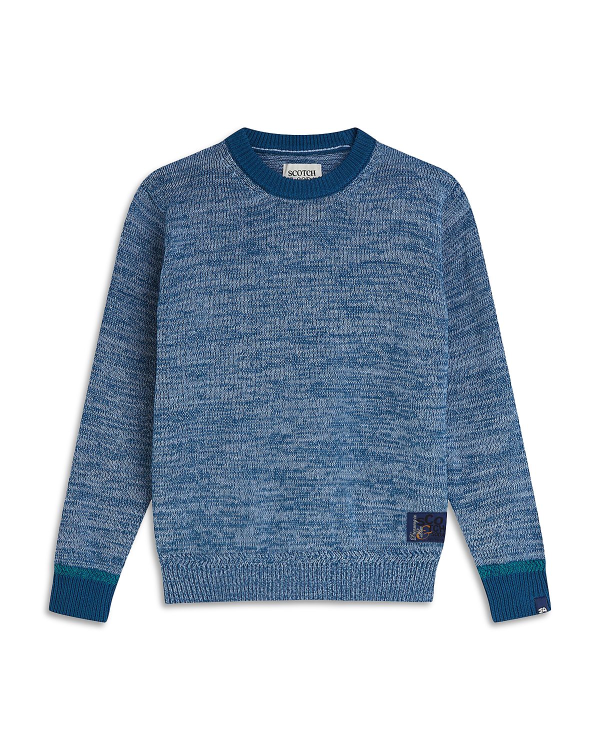 Scotch & Soda Boys' Melange Yarn Crewneck Sweater - Little Kid, Big Kid