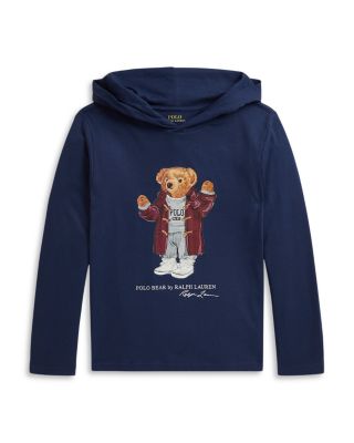 Boys' Polo Bear Cotton Hooded Tee - Little Kid, Big Kid