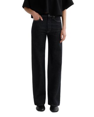 Harper Mid Rise Straight Jeans in Rinse