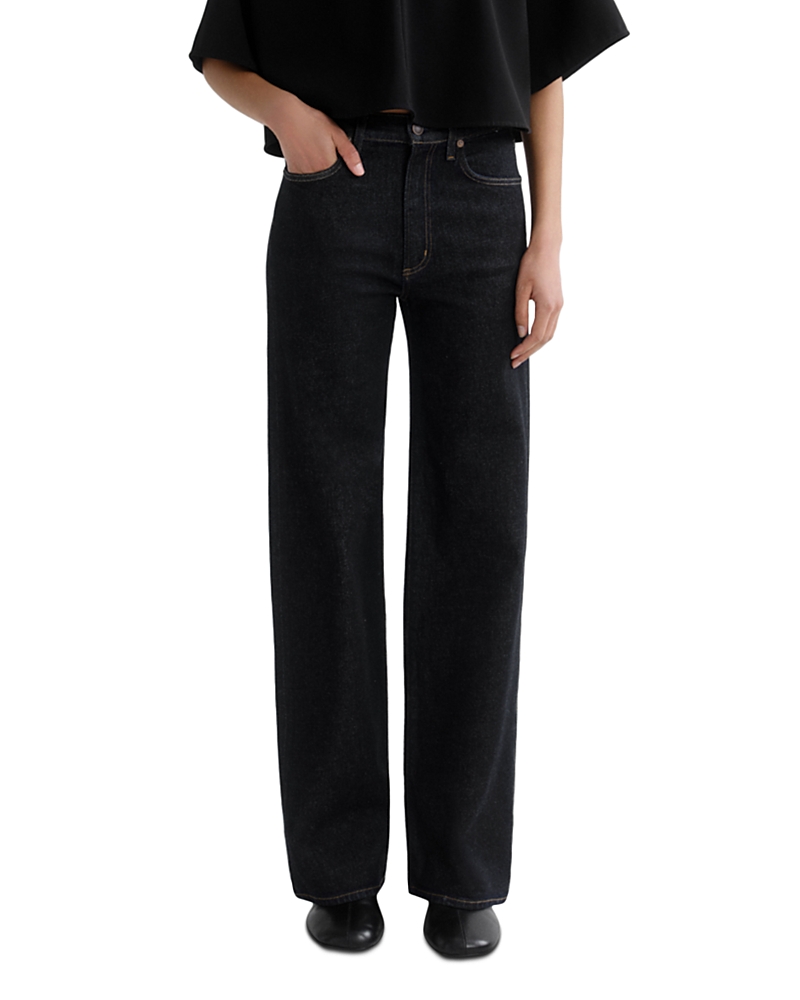 Agolde Harper Mid Rise Straight Jeans in Rinse