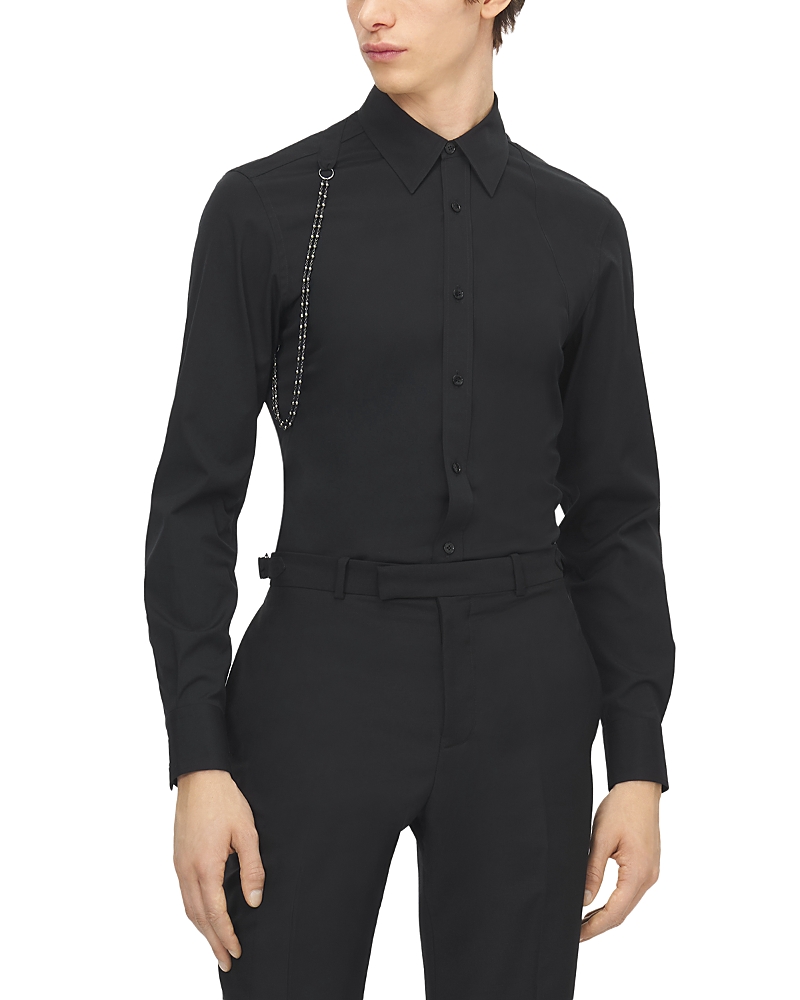 McQueen Stretch Chain Harness Shirt