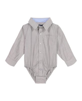 Boys' Chambray Button-Down Shirtzie - Baby