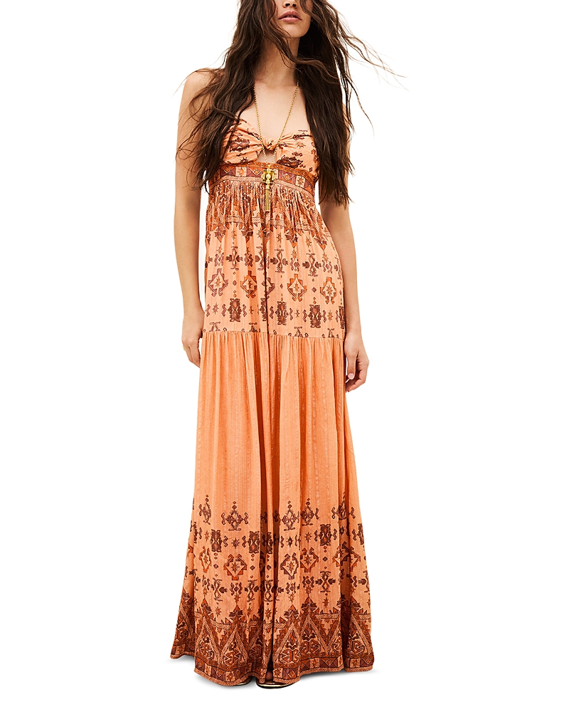 ba & sh Robe Zema Bandeau Neck Maxi Dress