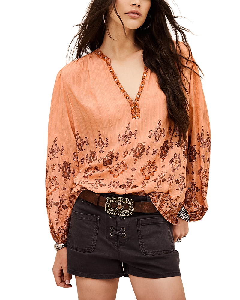 Ba & sh Zato Relaxed Fit V Neck Blouse · 3/L