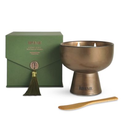 Blueme Comfort Wild Sage & Pumpkin Medium Candle 12 Oz. In Gold