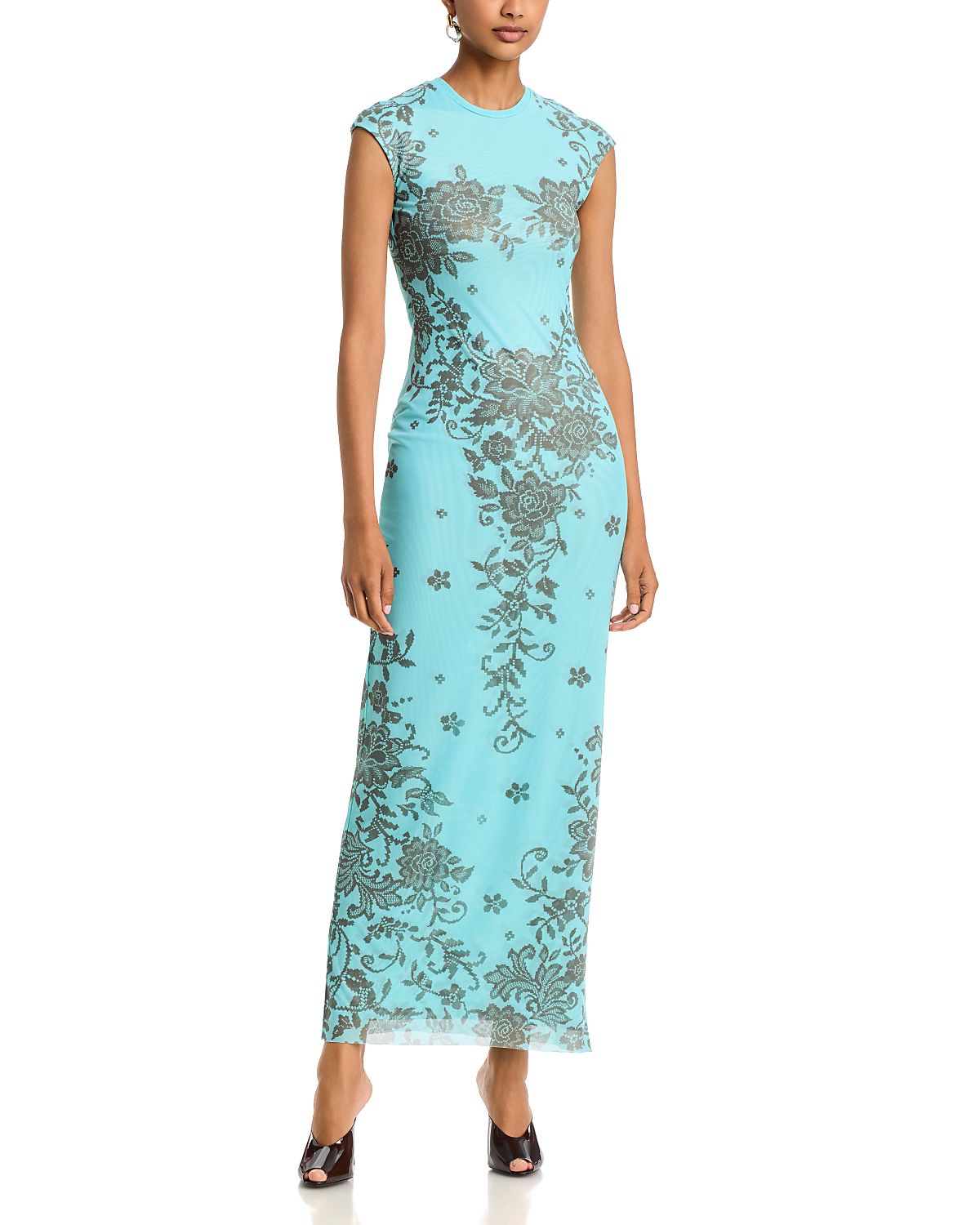 Afrm Mylo Cap Sleeve Maxi Dress