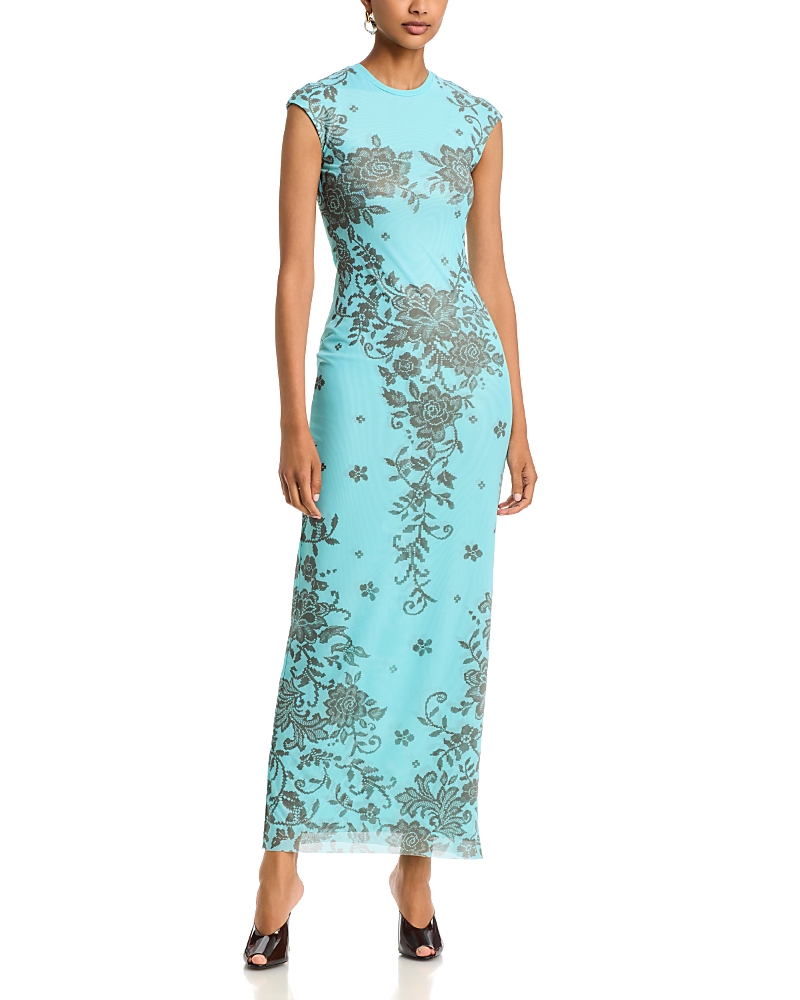 Afrm Mylo Cap Sleeve Maxi Dress
