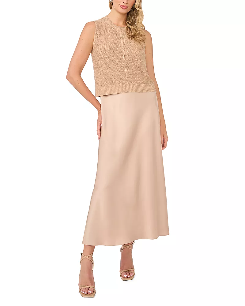 Vince Camuto Tape Yarn Tank & Slip Dress