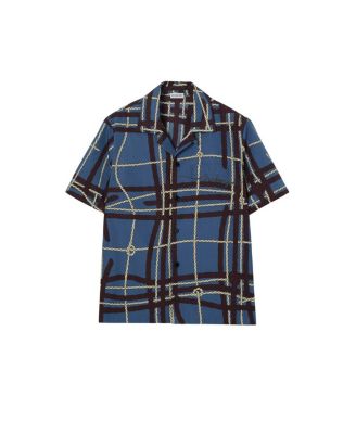  Relaxed Fit Knot Check Cotton Shirt