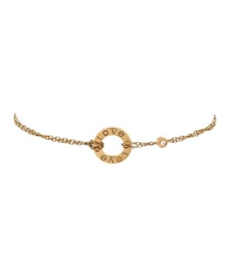  2 Diamonds Love Bracelet 18K Gold with Diamonds