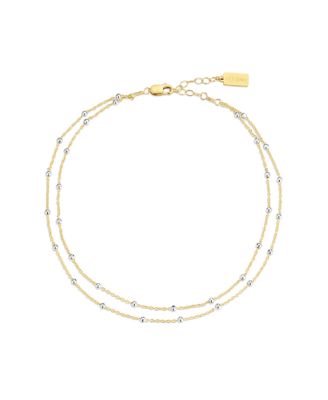  Austen Two Tone Layered Anklet