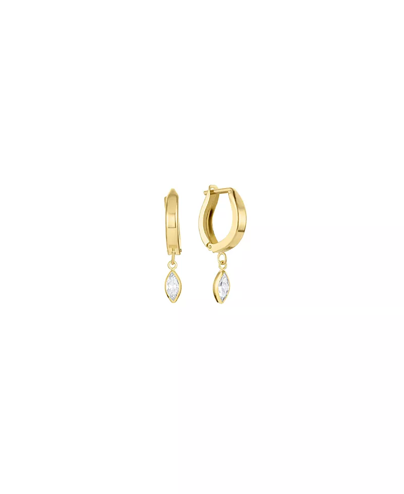 Set & Stones Ezra Marquise Hoops