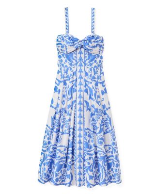  SU26 Ingrid Midi Dress - Faraway Poppy Print