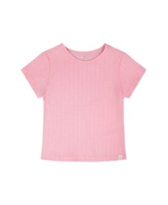 Girls' Relaxed Straight Fit Crinkle Jersey Short Sleeve T-Shirt - Baby