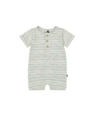Boys' Organic Cotton Lines Printed Romper - Baby