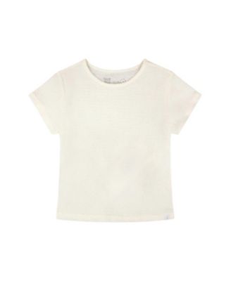 Girls' Relaxed Straight Fit Crinkle Jersey Short Sleeve T-Shirt - Big Kid