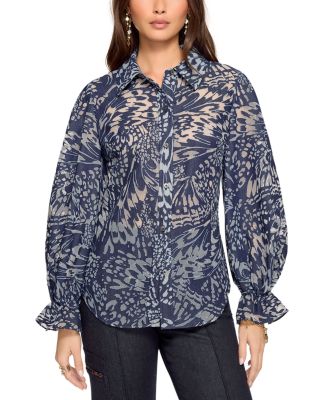Joy Burnout Button Front Shirt