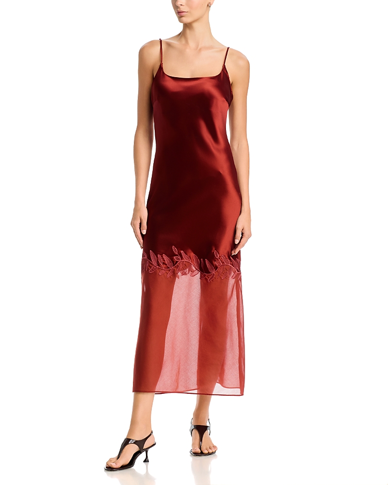 By Malene Birger Camilla Sheer Hem Slip Dress