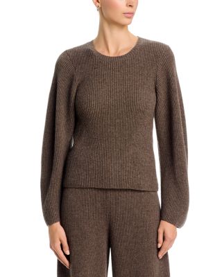 By Malene Birger Bianca Wool Crewneck Sweater In Fosil