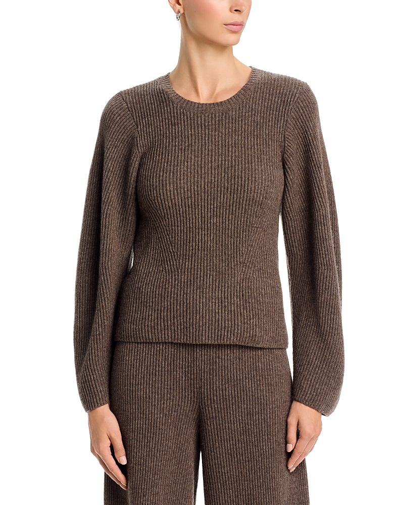 By Malene Birger Bianca Wool Crewneck Sweater In Fosil