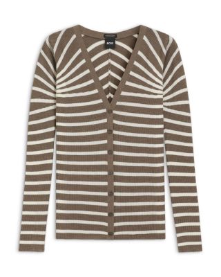 Fayani Wool Ribbed Cardigan